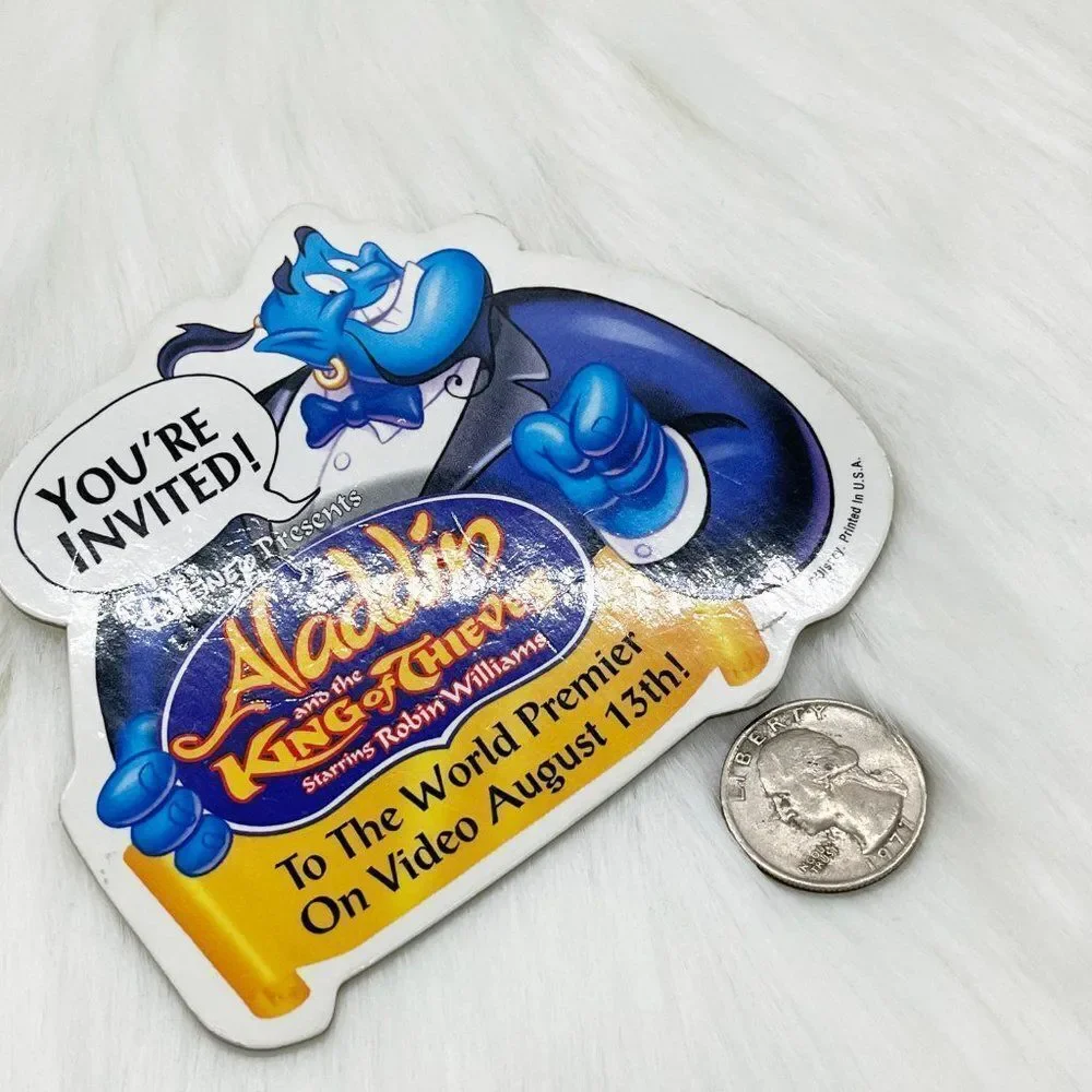 🔮‎ 5/$25 Vintage Disney Aladdin And The King of Thieves Genie Pin